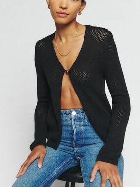 Reformation Wednesday Open Knit Cardigan
